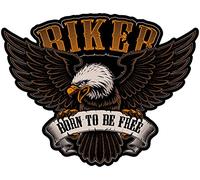 Samunshi Autocollant Born to Be Free pour voiture, moto, vélo, scooter ou voiture (20 x 15 cm Born to Be Free)