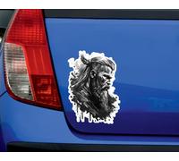 Samunshi Autocollant pour voiture Thor Gott von Blitz und Donner - Pour moto, vélo, scooter ou voiture, vélo, VTT, vélo de route, Viking (11 x 15 cm, Thor Dieu de Blitz et Donner)