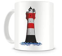 Samunshi® Tasse à café avec phare en sable rouge
