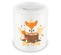 Samunshi® Tirelire pour Enfant avec Motif coloré - garçon et Fille Tirelire Süßer Fuchs