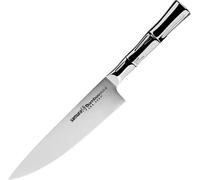 Samura BAMBOO Couteau de chef professionnel 20 cm - Technique de coupe précise pour les cuisiniers passionnés et les professionnels de la gastronomie.