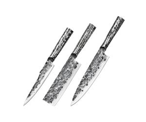 SAMURA Meteora 3 Virtuvini- Peili Rinkinys Universal 175 mm Nakiri 171 mm Chef 's 209 mm AUS-10 HRC 59