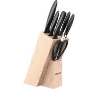 SAMURA - MOJO Set de 5 couteaux + support + aiguiseur + ciseaux (SMJ-0280B)