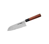 SAMURA Okinawa Couteau Santoku Japonais Professionnelle de Cuisine 175mm/6.9". Dureté 59 HRC