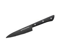 Samura SHADOW 4.7" Utility Knife - Japanese Steel with Black Non-Stick Coating for Effortless Kitchen Precision and Durability