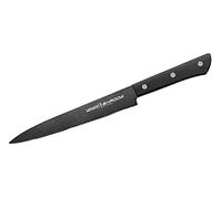 Samura SHADOW 7.7" Slicing Knife - Japanese Steel with Black Non-Stick Coating for Effortless Cutting and Professional Precision in the Kitchen