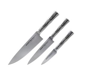SAMURA Ty2602 Bambou Chef Starter Set de couteaux de couteau à éplucher couteau utilitaire Chef Dureté 59hrc
