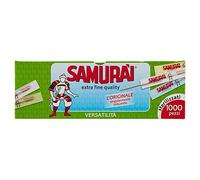 Samurai 341 CB Cure-Dents Individuellement imbustati, Bouleau, Vert, 6.6 x 0.2 x 0.2 cm, 1000 unités