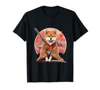 Samurai Akita Dog Anime Sakura Japonais Akita Dog Lover T-Shirt