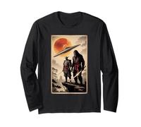 Samurai Alien Bigfoot Cryptid Warrior Vintage Art Manche Longue