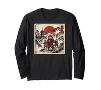 Samurai Bearded Dragons Japanese Vintage Gifts Graphic Art Manche Longue
