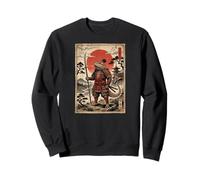 Samurai Bearded Dragons Japanese Vintage Gifts Graphic Art Sweatshirt