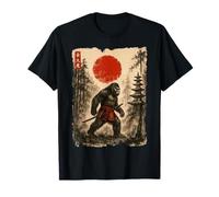 Samurai Bigfoot Japanese Vintage Sasquatch Ukiyo-e Funny T-Shirt