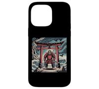 Samurai Bigfoot Japonais Ukiyo-e Art Sasquatch Samurai Anime Coque pour iPhone 14 Pro Max