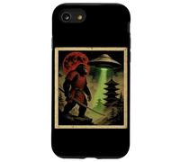 Samurai Bigfoot UFO Japonais Vintage Ukiyo-e Art Woodblock Coque pour iPhone SE (2020) / 7/8