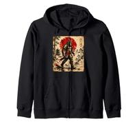 Samurai Bigfoot Warrior Art Japonais Anime Bigfoot Samourai Sweat à Capuche