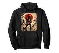 Samurai Bigfoot Warrior Art Japonais Anime Bigfoot Samourai Sweat à Capuche