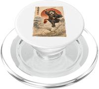 Samurai Cat Riding Chicken - Chat Japonais Ukiyo-e Warrior PopSockets PopGrip pour MagSafe