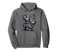 Samurai Cat Warrior Anime Chat de Style Japonais Sweat à Capuche
