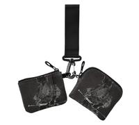 Samurai Cat Warrior Ink - Art japonais Feline Katana Portefeuilles double dragonne