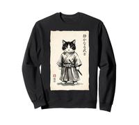 Samurai Cat Warrior Kawaii Anime Japonais Chat Samouraï Sweatshirt