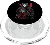 Samurai Cat Warrior Ukiyo Ink Artwork Soldat Cat Samourai PopSockets PopGrip pour MagSafe