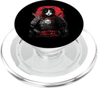Samurai Cat Warrior Ukiyo Ink Artwork Soldat Cat Samourai PopSockets PopGrip pour MagSafe