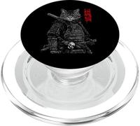 Samurai Cat Warrior Ukiyo Ink Artwork Soldat Cat Samourai PopSockets PopGrip pour MagSafe