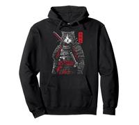Samurai Cat Warrior Ukiyo Ink Artwork Soldat Cat Samourai Sweat à Capuche