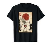 Samurai Cupidon Vintage Graphic Ukiyo-e Art Saint-Valentin T-Shirt