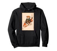 Samurai Fox Koi Fish Illustration d'art Japonais Sweat à Capuche