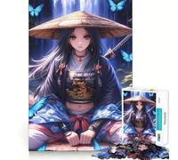 Samurai Guardian par The Hard Jigsaw Puzzle pour Adultes 1000 pièces, Jeu de logique et d'adresse, à Partager en Famille, pièce de Collection (50x75cm)