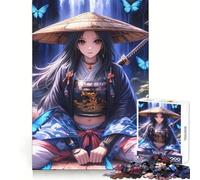 Samurai Guardian par The Jigsaw Puzzles 1000 pièces pour Adultes Stimule la mémoire Paisible et Amusant Découpe de qualité supérieure Cadeau mémorable (38x52cm)