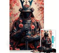 Samurai in Bloom, Puzzle de 1000 pièces pour Adolescents, améliore la mémoire, détente et précision, Cadeau élégant (38x26cm)