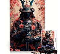 Samurai in Bloom, Puzzle de 1000 pièces pour Adolescents, améliore la mémoire, détente et précision, Cadeau élégant (38x26cm)