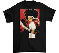 Samurai Jack Boondocks T-Shirt Adult Funny Sizes Cotton Cartoon TV Black L