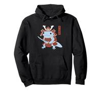 Samurai Japanese Axolotl Warrior Art Anime Fighter Vintage Sweat à Capuche