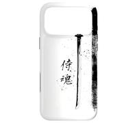 Samurai Katana en esthétique Vaporwave Vibrations Japonais Coque pour iPhone 17 Pro Max