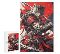 Samurai Leopard Warrior Puzzle 1000 Pièces Educa Jouet en Bois Cadeau Unique Décoration Intérieure Jeu Éducatif Challenge Toy Adultes Et Enfants À Partir De 14 Ans 1000 PCS