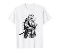 Samurai Otter Katana Warrior Encre Japonaise Ukiyo-e Art Japon T-Shirt