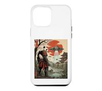 Samurai Panda UFO Alien Invasion Japonais Ukiyo-e Coque pour iPhone 12 Pro Max