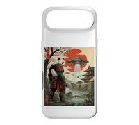 Samurai Panda UFO Alien Invasion Japonais Ukiyo-e Coque pour iPhone Air