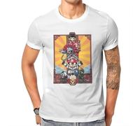 Samurai Pizza Cats 30s Anime Enter The Cats Tshirt Harajuku Gothic Men's Clothes Tops Big Size Cotton Crewneck