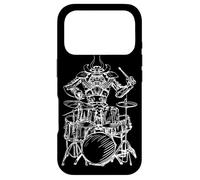 Samurai Playing Drums Rock Drummer Musician Band Coque pour iPhone 17 Pro