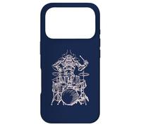 Samurai Playing Drums Rock Drummer Musician Band Coque pour iPhone 17 Pro