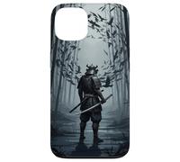 Samurai Raven Forest Case pour Fan d’Art Guerrier Japonais Coque pour iPhone 13