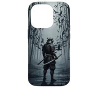 Samurai Raven Forest Case pour Fan d’Art Guerrier Japonais Coque pour iPhone 14 Pro