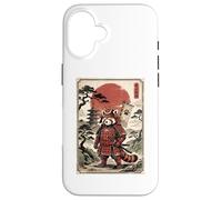 Samurai Red Panda Japanese Vintage Funny Gifts Graphic Art Coque pour iPhone 16