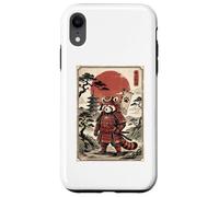 Samurai Red Panda Japanese Vintage Funny Gifts Graphic Art Coque pour iPhone XR