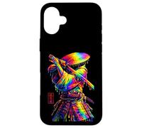 Samurai Ronin Warrior Chapeau de Paille Illustration Artistique Coque pour iPhone 16 Plus